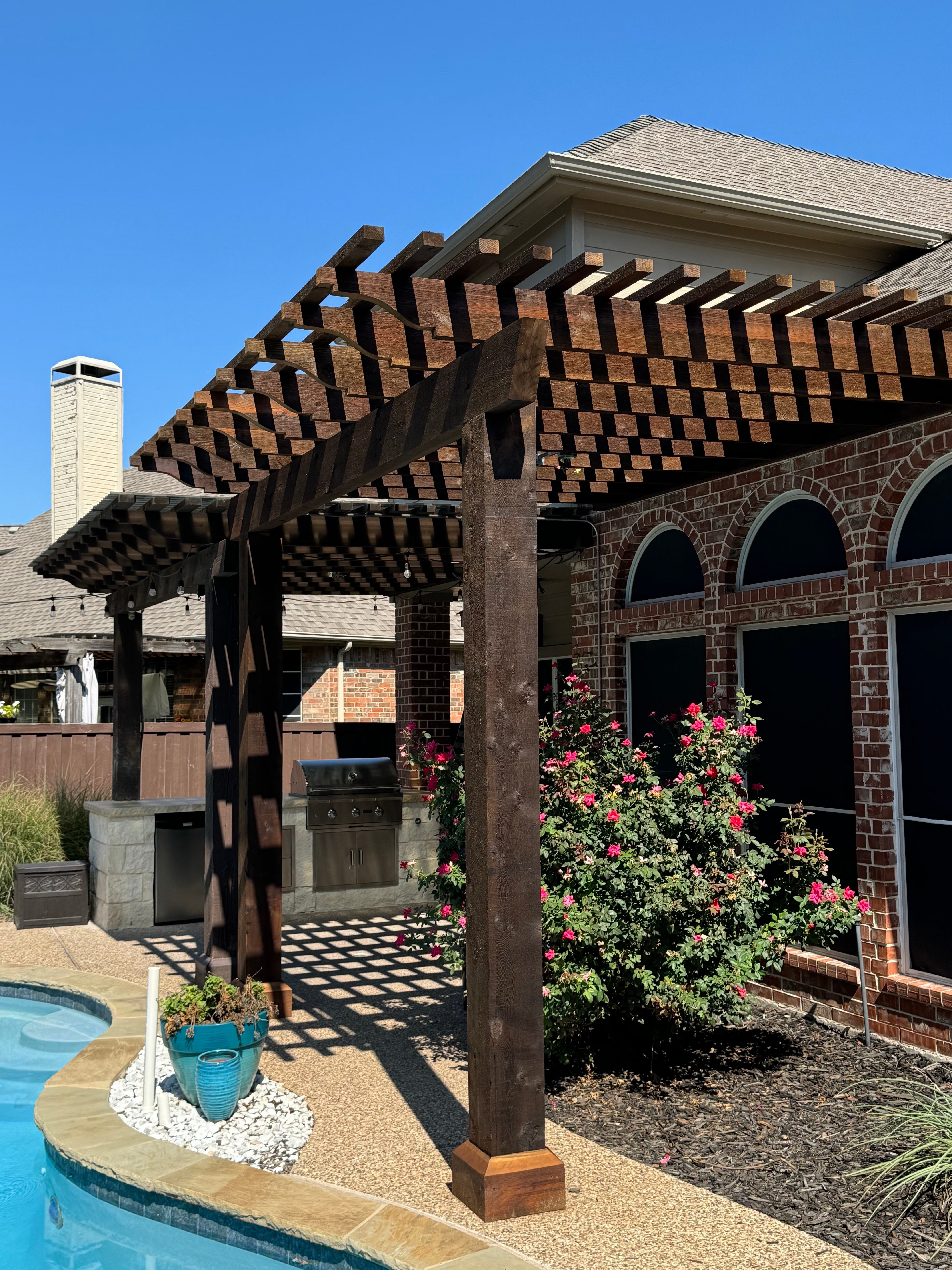 Attached Pergola